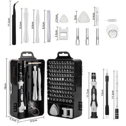 Kit complet de Tournevis 115 en 1